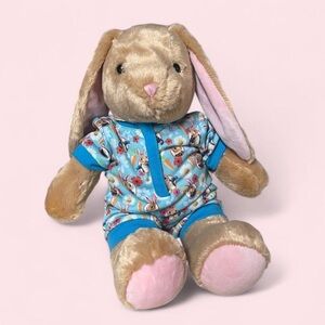 EUC Build-A-Bear Pawlette Bunny Plush Peter Rabbit Onesie BAB Stuffed Animal